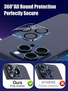 Navigator 5pcs, Compatible With Apple, One-Piece Silk Screen Lens Protector Film, Compatible With IPhone Ultra/18 Promax/18 Pro/18/17 Pro Max/17E/17 Pro/17Air/17/16 Pro Max/16 Pro/16 Plus/16/15 Pro Max/15 Pro/15 Plus/15/14/13/12/11, Acrylic Material, High Definition Transparent, One-Piece Full Coverage Protection, 9H High Hardness, Anti-Scratch, Anti-Fingerprint, Anti-Glare, Water-Resistant, Easy Installation Phone Accessory. - Clear - View 6