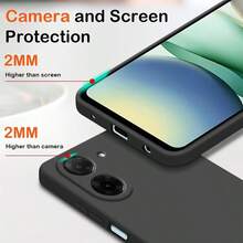 1 buah: Casing Ponsel Hitam Model Terbaru untuk Ponsel X Iao Mi, Cocok untuk Redmi 15a dan A7 Pro, Casing Ponsel Hitam, Casing Ponsel Anti Jatuh, Casing Ponsel Warna Solid, Casing Ponsel Sederhana, Pelindung Belakang Anti Guncangan dan Anti Jatuh, Casing Ponsel Tipis dan Lembut dengan Potongan Presisi, Pelindung Anti Guncangan yang Pas - Hitam - View 3
