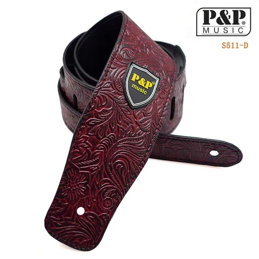 Musical Instrument Straps - Jujube Red - View 1