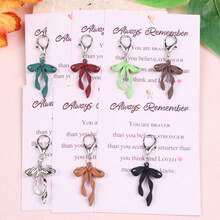 14pcs Fashionable Elegant Bow Keyring Set With Encouragement Theme Pocket Hug Cards, Pocket Hug Gift Pack. Ideal Small Gifts For Breast Cancer Awareness Month. Suitable For Women's Awareness Gifts, Hope Ribbon Decoration, Friendship Gifts, Christmas Gifts, Encouragement Small Gifts, October Pink Theme Decoration. For Your Female Friends Who Need Support And Affirmation. - Multicolor - View 11