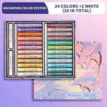 48 Colors Soft Oil Pastels Set, Macaron Crayons With Paper & Scraper, DIY Art Supplies For Kids, Drawing & Coloring, First Day Of School - Multicolor - View 11