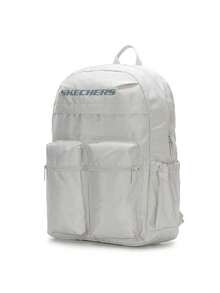 Skechers Men's Women's Outdoor Lightweight Backpack, 2026 Summer New Multi-Pocket Student Commuter Backpack L225U146-00MV - Lunar Gray - View 1