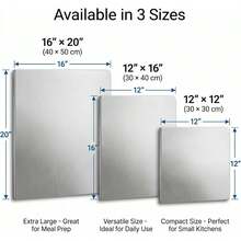 Large Pure Titanium Cutting Board With Lip, 2026 New Titanium Cutting Boards For Kitchen, Metal Meat Chopping Board Mat Set For Stainless Steel & Food Prep - View 5
