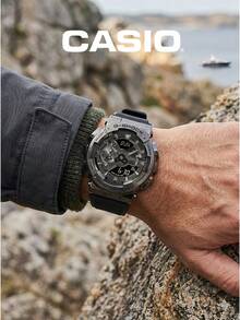 Casio G-SHOCK Watch Collection Nude Pink Octagon | Transparent Gold Square | Dark Metal Large Dial Unisex Shock-Resistant Waterproof Sports Watch - one-size - View 10