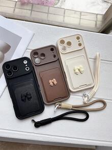 1件裝卡夾手機殼 DIY 愛心 2026年最新熱銷貓咪手機殼 [國際版非本地 Android 手機殼] 適用 Galaxy S26、S25、S24、S24Plus/S24+、S24Ultra、S24FE、S20、S21、S22、S23 矽膠手機殼 - 黑色 - 查看 6