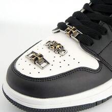 2pcs Metal Cross Shoe Buckles, DIY Shoe Decorations, Shoelace, Wristband Decorative Buckles - Multicolor - View 1