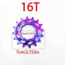 VXM Sepeda Gunung Warna Campuran Paduan Aluminium Roda Gigi Tunggal Freewheel Sepeda Dirt Jump AM 16T 18T Konversi Gigi Roda Gigi Tunggal Aksesori Roda Gigi Tunggal - MultiWarna - View 5