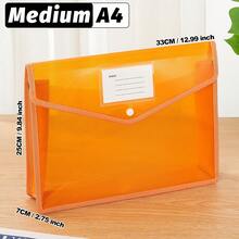 A4/B5/FC Back-To-School Must-Have | Transparent Snap-Button Expanding File Bag,Multi-Color Durable PP Accordion Pocket,Lightweight Waterproof Organizer For Students&Office,Cute Stationery Storage For Campus,Daily Commute, Study Group,Travel - Landscape - View 53
