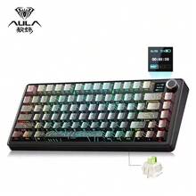 AULA F75MAX Custom Mechanical Keyboard, 2.4G/Bluetooth/Tri-Mode Keyboard, Equipped With RGB Backlight And TFT Smart Display Screen And Multimedia Keys, Hot-Swappable Keycaps, PBT Keycaps, Can Switch Between Gaming Mode And Office Mode - Multicolor - View 16