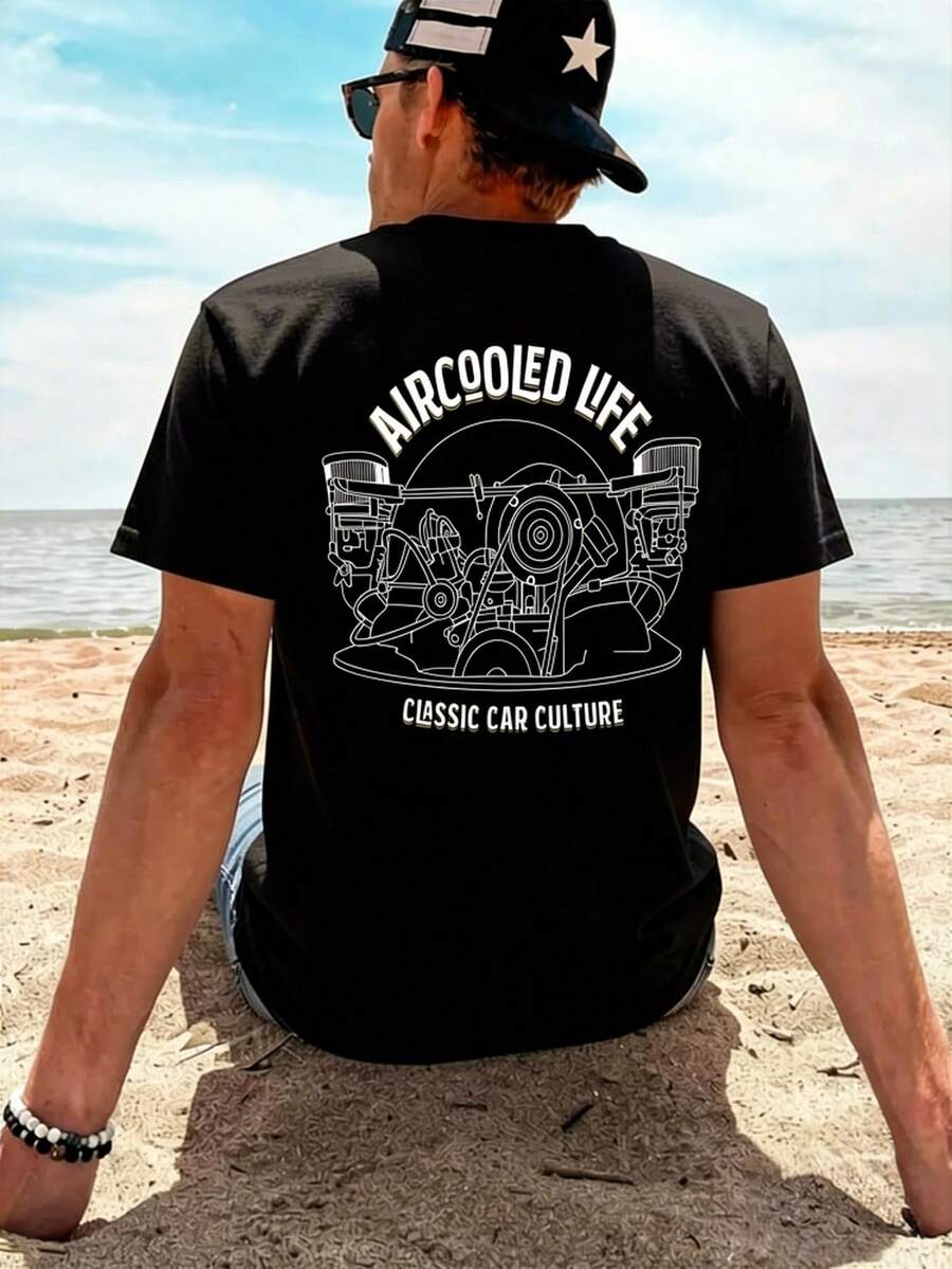Camisetas de hombre - Negro - Ver 1