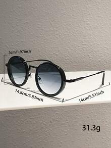 1 Pc Oversized Round Fashion Glasses For Women 2026 New In Full Rim Casual Decorative Glasses Stylish Design Ladies' Fashion Accessories - 3800 - View 5