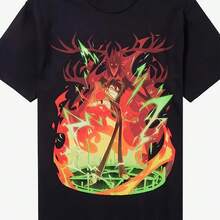 Role-Playing Game T-Shirt With A Round Neck And Casual Style Suitable For Both Men And Women In Casual Sports. - 款式 - 查看 1