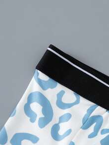 Young Boy 4pcs/Pack Boys Underwear Summer Comfortable Soft Printed Pattern Boxer Briefs - Multicolor - View 5