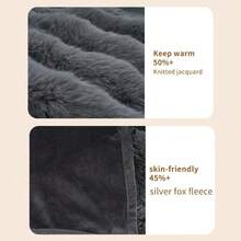 1pc+USB Powered Heated Shawl Electric Blanket, Soft Comfortable Skin-Friendly Fabric, Machine Washable, 3 Heating Levels, Wearable Heating Blanket, Suitable For Home And Outdoor Use, Best Gift For Family And Friends On Holidays - Grey - View 7