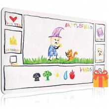 1pc Card Game Mat, Cute Wizard Hat & Yellow Fox Pattern, Magic Card Game Table Mat, Desktop Protector/Game Table Mat, TCG, CCG, RPG & Collectible Card Game Accessories, Multi-Functional (Can Also Be Used As Mouse Pad) - A - View 11
