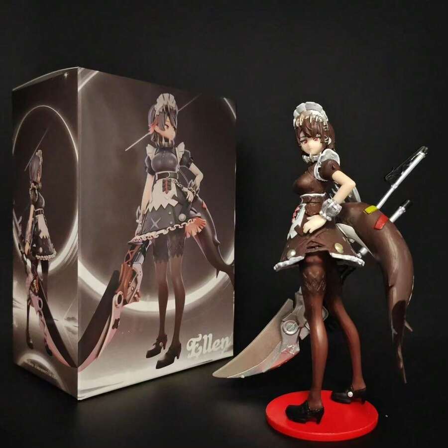 1件 絕區零 Ellen Joe 鯊魚女僕 動漫少女模型周邊裝飾 - 彩色 - 查看 1