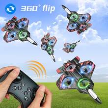 Avión de Espuma con Control Remoto L101 2.4G, Material EPP con Luces LED, Vuelo Acrobático, Juguete Eléctrico para Niños, Regalo de Cumpleaños para Niños, Modelo de Avión de Combate con Control Remoto - Batería roja 1 - Ver 5