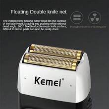 Kemei KM-2026 Men's Electric Shaver With Pop-Up Trimmer, Perfect For Shaving Hair And Face | Rechargeable Electric Shaver, 120-Minute Battery Life, With LED Display, Suitable For Both Wet And Dry Use - Black - View 9