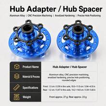 VMX Hub Adapter 100mm To 110mm / 142mm To 148mm BOOST Brake Rotor Spacer - Multicolor - View 5