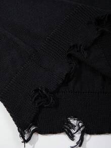 ANDREILEE Men's Knit Top Street Casual Loose Fit Versatile USA Flag Print Crew Neck Short Sleeve Pullover T-Shirt Spring Summer - Black - View 6