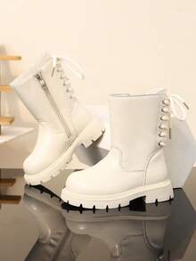 Children's Boots, New Style Single Lining Anti-Slip Casual High Boots - Beige - View 5