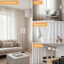 Curtain Track Hooks And Rollers, Curtain Hooks, Stainless Steel Flexible S-Shaped Curtain Hooks And Plastic Roller Set, Suitable For Bathroom, RV, Shower Curtain, Dorm Window Track - Silver Set - View 12