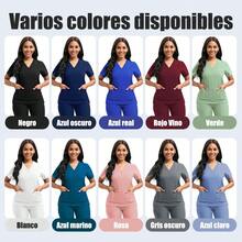 Pijama Quirurgica Conjunto Medico Anti Fluidos Jogger, Scrub - Verde Oscuro - Ver 8