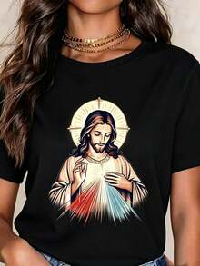 Women T-Shirts - 黑色 - 查看 1