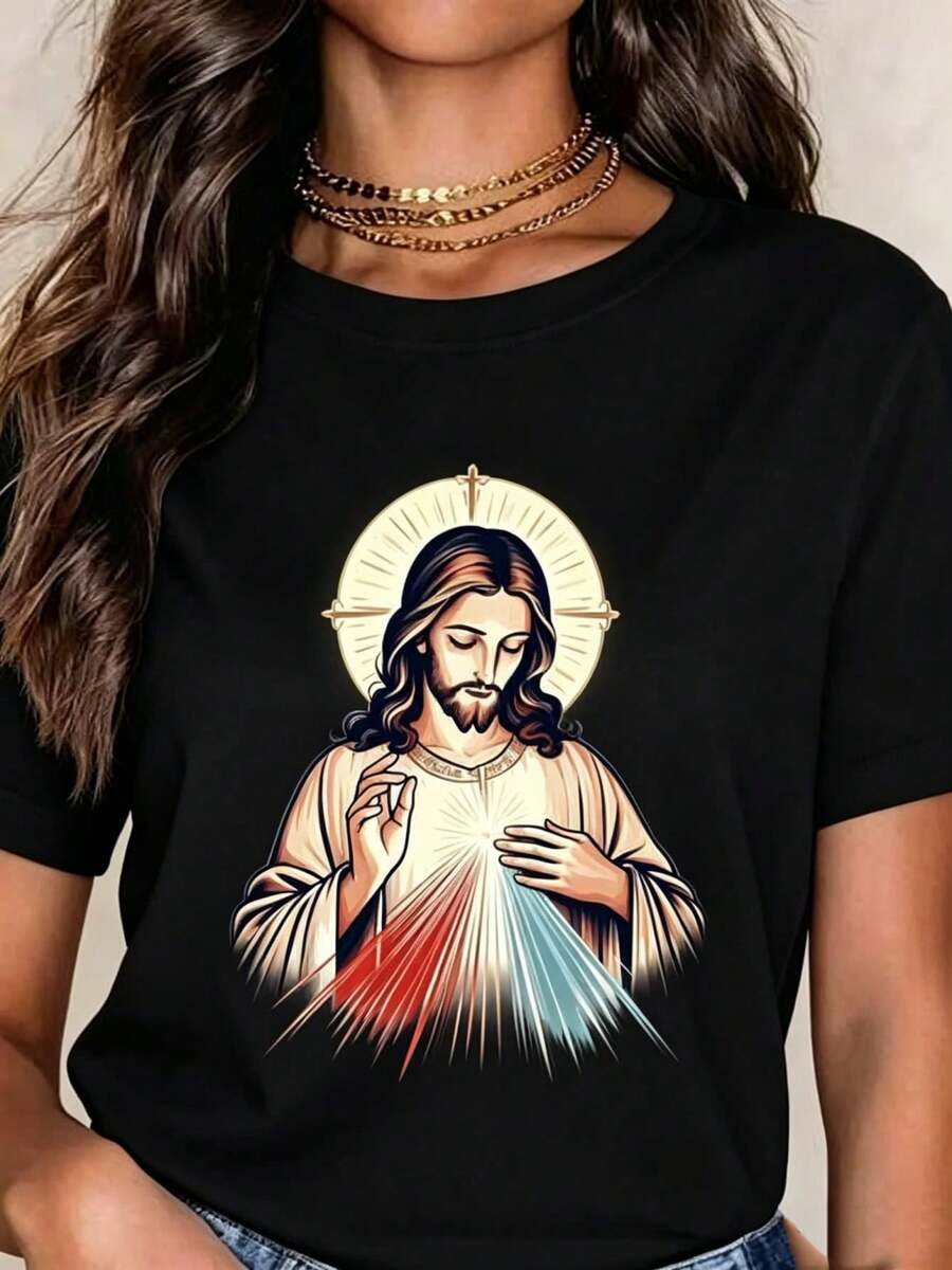 Women T-Shirts - 黑色 - 查看 1