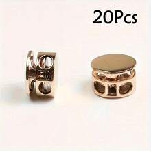 8/12/20Pcs No-Tie Shoelace Fasteners | Aluminum Alloy Spring Clips, Easy Installation, Cylindrical Dual-Hole Design, Anti-Slip Stopper, Suitable For Sports And Daily Footwear Metal Spring Rope Locks, Shoelaces, Backpacks, Drawstrings And Jacket Metal Adjustment Buckles - Multicolor - View 15