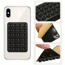 2 piezas Ventosas de silicona para teléfono - Con 24 almohadillas adhesivas, fáciles de quitar y limpiar, agarre mejorado, aptas para múltiples superficies de instalación, accesorio de viaje - Multicolor - Ver 8