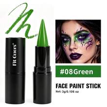 Fit Colors Halloween Colorful Face Paint Lipstick, Stage Cos Makeup Pen, Easy To Apply Body Paint, Suitable For Clown, Cracked And Spider Makeup - MultiWarna - View 18
