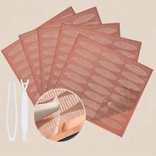 Double Eyelid Stickers (5 Sheets/240 Pieces) - Invisible Lifting Stickers, Suitable For Inner And Outer Double Eyelid Types, Improves Drooping Eyelids, Suitable For Single Eyelids Or Asymmetrical Eyelids; Essential Makeup Accessory, Economical And Practical, Suitable For Home Vanity, Travel And Bedroom Use. - Multicolor - View 4