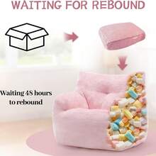 Bean Bag Chair , Small Comfy Beanbag Lounge Floor Sofa Reading Chair With Armrests, Mini Cloud Sofa For Living Room, Bedroom And Game Rooms, Plush Chair With Memory Foam Pink - Pink - View 5