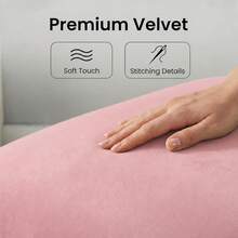 Soft Stretch Velvet Dining Chair Seat Slipcover, Removable Washable Dust-Proof Chair Cushion Protector, Universal Seat Pad Cover For Kitchen, Dining Room, Home Household - Multicolor - View 2