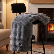 1pc+USB Powered Heated Shawl Electric Blanket, Soft Comfortable Skin-Friendly Fabric, Machine Washable, 3 Heating Levels, Wearable Heating Blanket, Suitable For Home And Outdoor Use, Best Gift For Family And Friends On Holidays - Grey - View 11