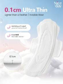 10pcs/Pack 245mm Ultra Thin Soft Women Menstrual Pads - White - View 5