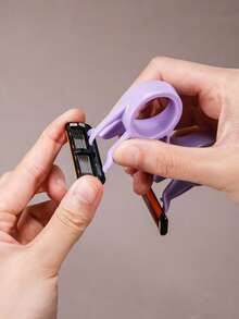 CTZIHGAO Bald Head Manual Razor, Men's Shaving Razor, Novel Shaving Razor With 3D Printed Handle, One-Piece Design, Portable Hair Trimmer, Men's Manual Shaving Razor, Men's Manual Double-Blade Hair Clipper, Quick Bald Head Shaving, Automatic Hair Cutting Set, Suitable For Head, Beard And Body, Portable Design, Suitable For Home And Travel Use - Multicolor - View 5