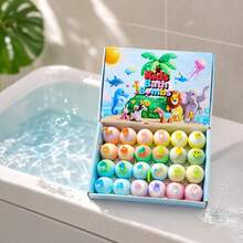 24 Bom Mandi, Nikmati Waktu Mandi, Busa Melimpah, Larut Seketika, Bahan-Bahan Lembut, Melembapkan Secara Mendalam, Membersihkan Kulit, Mandi yang Menenangkan, Serbaguna, Cocok Sebagai Hadiah Ulang Tahun, Hadiah Liburan, dll. - 24 buah parfum - View 9