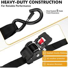 2pcs Orange Retractable Ratchet Tie Down Straps,Polyester Webbing With Steel Ratchet,Self Locking Auto Wind Quick Release,Adjustable Length Lightweight,Suitable For Truck Trailer Motorcycle Cargo Securing,Anti-Rust Coating Durable All-Weather Use - Telescopic Ratchet Strap - View 7