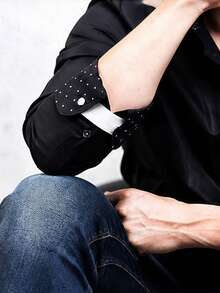 2Pcs Unisex Elastic Adjustable Anti Slip Sleeve Garters Shirt Sleeve Holders Arm Bands Comfort Cuff Fix Straps For Bartender Office Worker Dress Shirts Daily Use - Multicolor - View 7