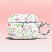 Ditsy Floral Leather Protective Case For AirPodsPro3 Hard PC Shell, With Metal Ring PU Cover Compatible With AirPodsPro2/4 Models - Multicolor - View 11