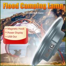 1PC 2-In-1 LED Camping Lantern Power Bank High Lumen Rechargeable Aluminum Alloy Searchlight With Hanging Hook For Hiking Emergency - A - View 4