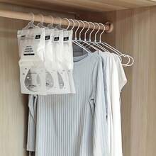10pcs Dehumidifier Bags, White Hanging, For Wardrobes, Cabinets, Basements And Storage Areas Dehumidification And Deodorization, Suitable For Graduation Gifts, Bachelor Party Gifts, Bridesmaid Gifts, Father's Day Gifts, Halloween Decorations, Halloween Gifts, Bridesmaid Proposal Gifts, Wedding Guest Favors, Birthday Party Decorations And Wedding Items, Weddings, Birthday Parties, Anniversaries, Holiday Events, Graduation Ceremonies, Graduation Decorations, Birthday Decorations, Mother's Day Gifts, Halloween Decorations, Christmas Decorations, Halloween Gifts, Home Christmas Decorations - White - View 3