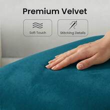 Stretch Soft Velvet Chair Seat Slipcover, Removable Washable Dustproof Chair Cushion Protector, Universal Seat Pad Cover Suitable For Kitchen, Dining Room And Hotel - Multicolor - View 5