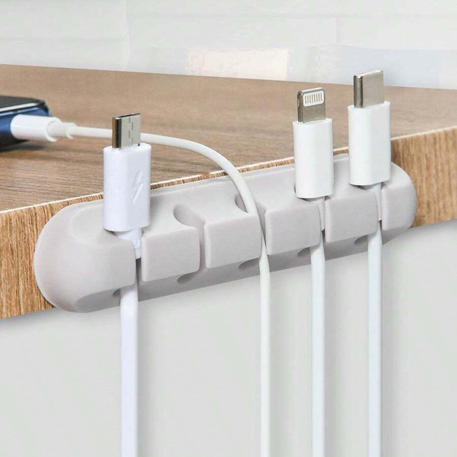 Multi-Slot Cable Organizer - Sturdy, Versatile Cable Management Clip For Desks, Cars, And Homes (Color Optional) - 1 PC - View 1