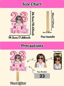 Personalized Balloon Ribbon Photo Fan, Customized Cardboard Silhouette Photo Stand, Personalized Cardboard Hollow Mask, DIY Photo Booth Props, Suitable For Bachelor Party, Birthday, Costume Party, Graduation Ceremony, Wedding Gift - Multicolor - View 5