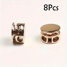 8/12/20Pcs No-Tie Shoelace Fasteners | Aluminum Alloy Spring Clips, Easy Installation, Cylindrical Dual-Hole Design, Anti-Slip Stopper, Suitable For Sports And Daily Footwear Metal Spring Rope Locks, Shoelaces, Backpacks, Drawstrings And Jacket Metal Adjustment Buckles - Multicolor - View 16