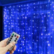 LED Curtain Lights, 8-Function Remote Control, USB Powered, Perfect For Valentine's Day, New Year, Ramadan, Wedding And Holiday Party Decoration Christmas String Lights - USB Curtain Light Strings - View 12