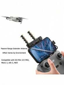 2件裝天線延長器，相容於 Mini 3/4 PRO、Mavic 3/AIR 3/NEO，增強訊號範圍適配器，耐用 ABS 樹脂結構，不含電池 - 彩色 - 查看 4